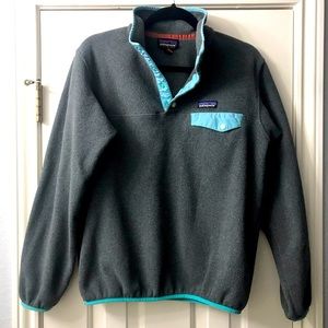 Patagonia Synchilla gray pullover fleece, size M